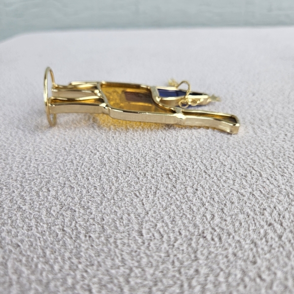 VTG Danbury Mint Mary and Joseph Fleeing to Egypt Camel Stained Glass Hanging - Picture 6 of 10